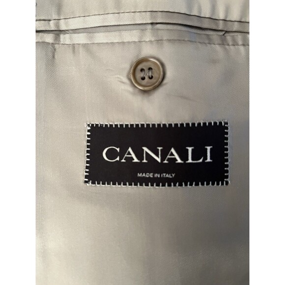 CANALI Luxury Designer Blazer Men 42L Houndstooth Pure Wool Made in Italy - Picture 9 of 13